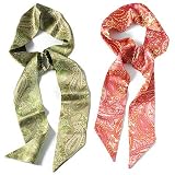 L. Erickson USA Elastic Loop Headband - Dreamer 100% Silk Print