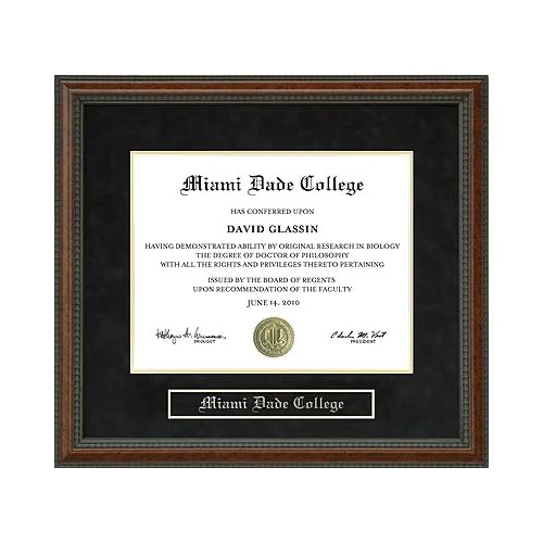 Miami Dade College (MDC) Diploma Frame