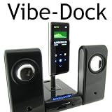 i-nique mp3 Vibe-Dock Home portable speaker system for iriver H10 E10 U10 Clix / CLIX2 / U20 / X20 / B20 - Black