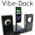 i-nique mp3 Vibe-Dock Home portable speaker system for Sandisk Sansa connect view / fuze / C100 / C200 / C250 C260 / Shaker / Clip / Express - Black