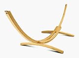 Solid Cypress Wood Roman Arc Hammock Stand
