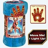 Incredible Iron Man Oversized Microfiber Fleece Throw with Light Up Feature