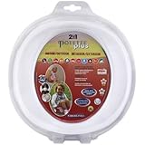 WHITE Potette Plus Port-A-Potty Training potty travel toilet Seat - 2 in 1