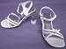 Fairytale Princess White Clear Heel Sandals with Rhinestones ~ Pageant