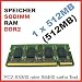 Bild: A-490 / 1 St�ck 512MB SODIMM PC2-S5300 Notebookspeicher Infineon / gebraucht