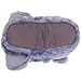 Silver Lilly Dog Plush Animal Slippers