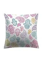 Hipster Funda De Cojín Jamsa (Blanco/Multicolor)