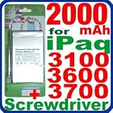 HQRP BATTERY Replacement for HP Compaq iPaq 3600 3700 3100 3630 3635 3640 3650 3660 3670... by HQRP