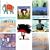 Greeting cards collection. Beautiful 3 - 8 luxury art cards