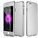iPhone 6 Case, Anole Ultra-thin Hard Hybrid PC 360 Full Body Coverage Protective Case Cover & Skin with [Slim Tempered Glass Screen Protector] for Apple iPhone 6 4.7 Inch (Silver)