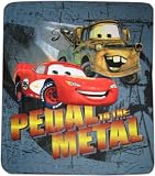 Disney Pixar Cars "Pedal to the Metal" Over-sized Fleece Throw Blanket