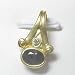 14K Created Alexandrite and Diamond Pendant/Slide