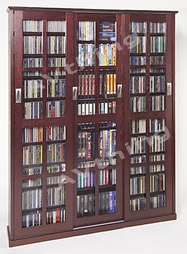 Leslie Dame MS-1050DC Mission Style Sliding Glass Cabinet