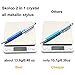 Stylus Touch Pens,SKOLOO 7 Pack 2 in 1 Crystal Capacitive Metallic Stylus&Ballpoint Pen for Samsung S7 Edge,iPhone 6s plus/SE,iPad Pro,iPod,Android,All Universal Touch Screens Devices,7 Colors