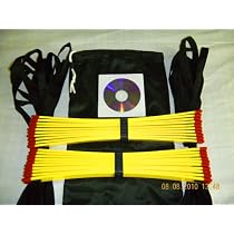 Speed Agility Ladder 34 Feet Long + Speed Drills Dvd, Football Training Equipment + Soccer Quick Foot Training Aid, Good for All Sports