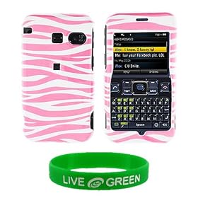 Pink & White Zebra Design Snap On Hard Case for Sanyo SCP 2700 Phone, Sprint