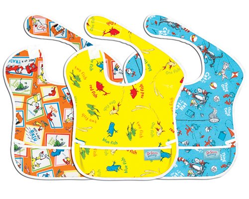Bumkins Waterproof SuperBib 3-Pack - Dr. Seuss Unisex