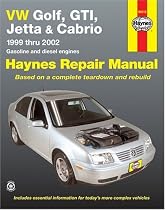 VW Golf, GTI, Jetta and Cabrio, 1999 Thru 2002 (Haynes Repair Manuals)