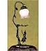 Meyda Tiffany 31341 19 Lady on Swing Accent Lamp, Mahogany Bronze Finish