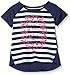 Levi's Girls' Short Sleeve Striped Raglan T-Shirt