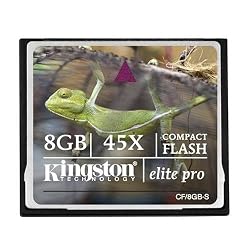 Kingston Elite Pro 8GB 45X Speed Compact Flash Memory Card