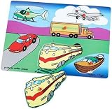 My First Wooden Transportation 6-piece Peg Puzzle