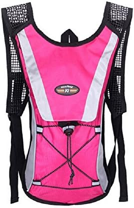 Ularmo Water Bladder Bag Backpack Hydration Camelbak Pack Hiking Camping High Capacity (hot pink)