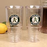 Oakland Athletics Set of TWO 24 oz. "Big T" Tervis Tumblers