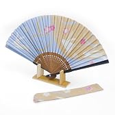 扇子袋付き うさぎの扇子21cm