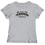 T-Shirt Woman Heather Gray  Attitude Trinidadian  Trinidad And Tobago Country