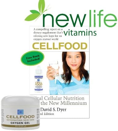 Cellfood Oxygen Skin Care Gel with FREE Cellfood Book by Dr. David Dyer - Free Shipping offered by New Life Vitamins, trusted with your nutrition since 1998 - Limit one book per order.