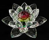 Rainbow Crystal Lotus Flower Feng Shui Home Decor 4.5