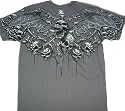 Crypt Caller Skulls T-Shirt by Liquid Blue 100% Cotton Teens & Adults Shirt