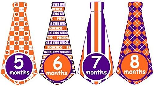 Monthly Baby Boy Basketball Tie Stickers Monthly Tie Stickers NBA Monthly Stickers Phoenix Suns Monthly Tie Stickers Monthly Sports Stickers
