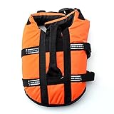 Pet Lifte Preserver - All Sizes - Dog Life Vest Jacket Doggy Life Jacket Orange Large