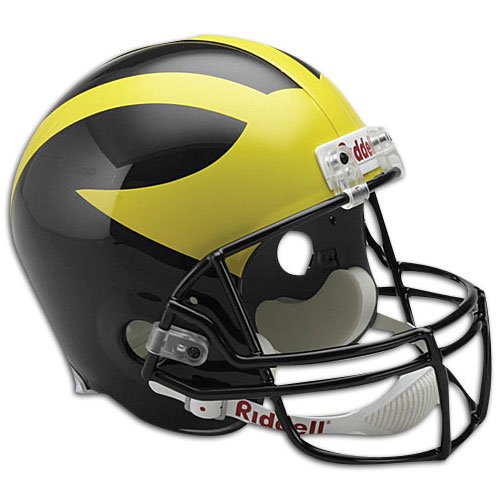 Michigan Riddell NCAA Deluxe Replica Helmet