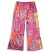 Rubbies - Girls Velour Paisley Print Pant, Pink, Multi