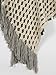 Choies Women's White Cut Out Asymmetric Hem Tassel Detail Knit Pullover Poncho