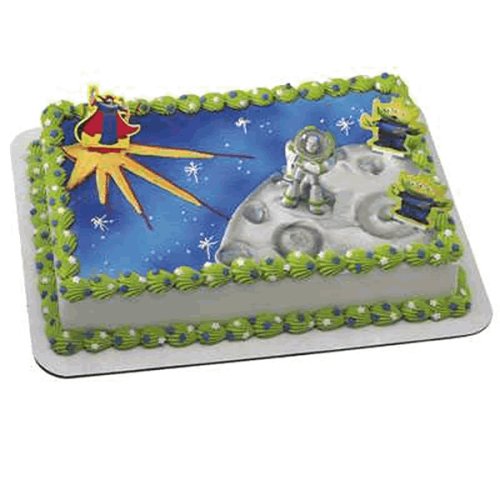 Buzz LightYear Cakes - (Toy Story) Licensed Re-usable Topper 5-Piece Set by Decopac