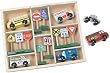 Melissa & Doug Deluxe Wooden Vehicles & Traffic Signs