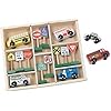 Melissa & Doug Deluxe Wooden Vehicles & Traffic Signs