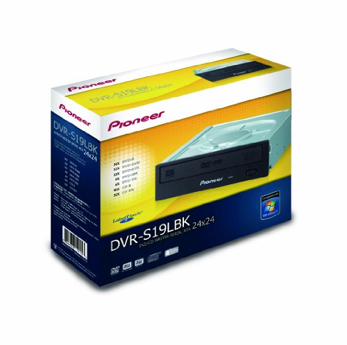 Pioneer DVR-S19LBK 24x SATA S19 Internal DVD & CD Burner RE-Writer Drive with LabelFlash (Retail Package with Nero 9 software)