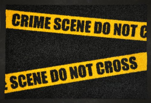 Preisl&ouml;we 033936 Fu&szlig;matte Crime Scene 50 x 70 cm Preisvergleich