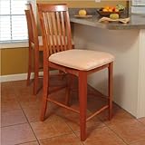 Atlantic Furniture Montreal Pub Chair in Caramel Latte (Set of 2)