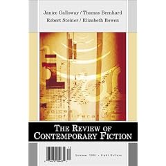 Janice Galloway; Thomas Bernhard; Robert Steiner; Elizabeth Bowen