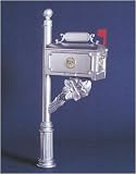 Cast Aluminum Mailbox - Floral Design