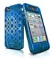 iSkin SOLOFX4-BE3 Solo FX TPU Jelly Case for iPhone 4 (AT&T) - Blue 1 Pack-Case-Retail Packaging-Blue
