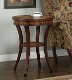 Masterpiece Round Accent Table in Mahogany Finish Powell 382-350