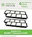 Crucial Vacuum Replacement Vacuum Filter – Compatible with Eureka Part # EF-6, EF6, 69963-4, 83091-1, 83091, 69963 – Fits Eureka Vacuum AS1000, AS1001, ASM1155A, AS1008AX, AS3012A – Bulk (4 Pack)