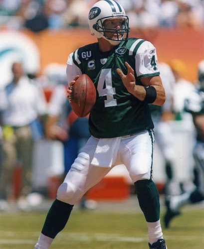 BRETT FAVRE NEW YORK JETS 8X10 SPORTS ACTION PHOTO (G-1)